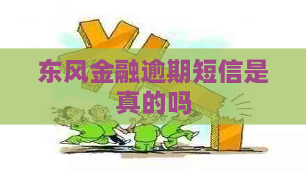 东风金融逾期短信是真的吗