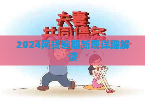 2024网贷逾期新规详细解读