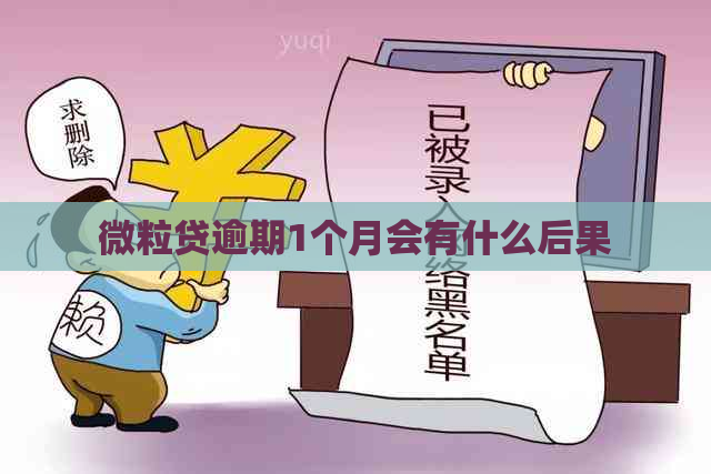 微粒贷逾期1个月会有什么后果