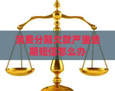 消费分期欠款严重逾期短信怎么办