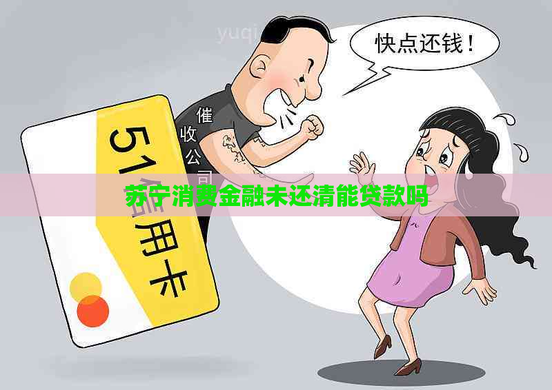 苏宁消费金融未还清能贷款吗