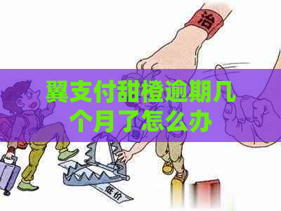 翼支付甜橙逾期几个月了怎么办