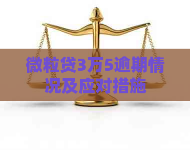 微粒贷3万5逾期情况及应对措施