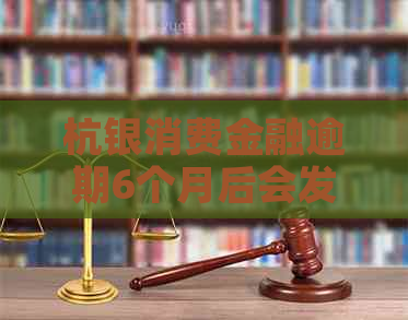 杭银消费金融逾期6个月后会发生什么情况