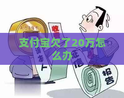 支付宝欠了20万怎么办