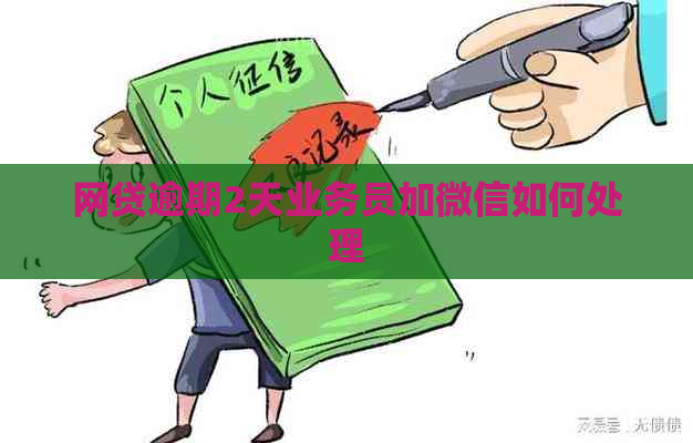 网贷逾期2天业务员加微信如何处理