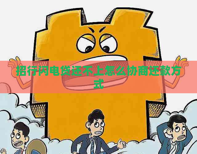 招行闪电贷还不上怎么协商还款方式