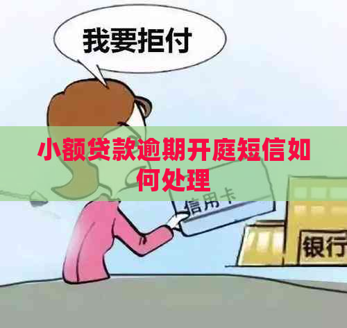 小额贷款逾期开庭短信如何处理