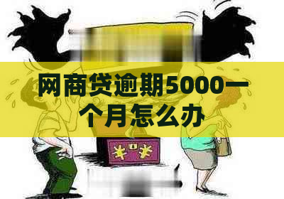 网商贷逾期5000一个月怎么办