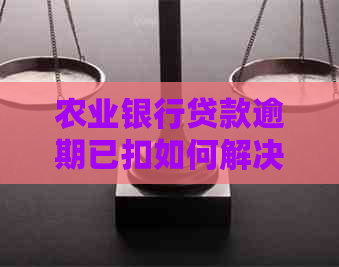 农业银行贷款逾期已扣如何解决