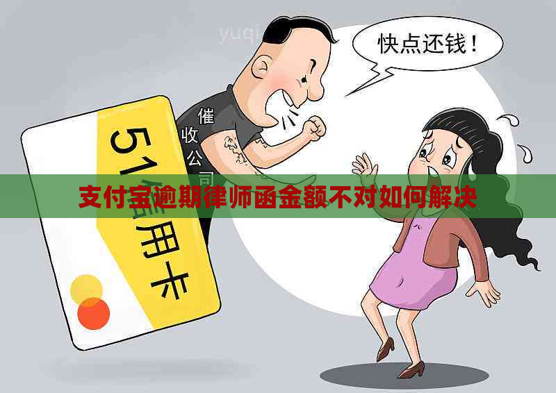 支付宝逾期律师函金额不对如何解决