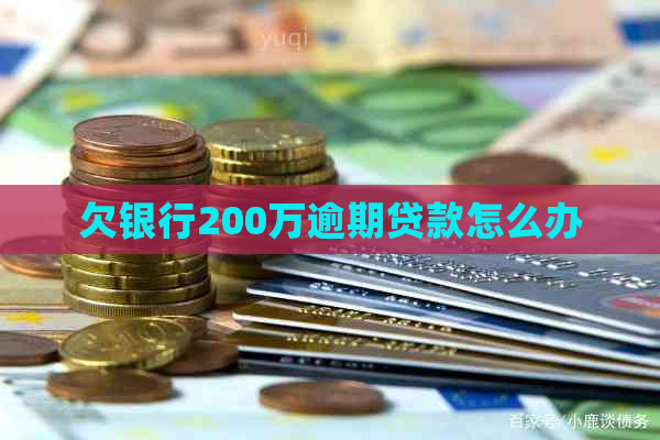 欠银行200万逾期贷款怎么办