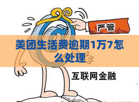 美团生活费逾期1万7怎么处理