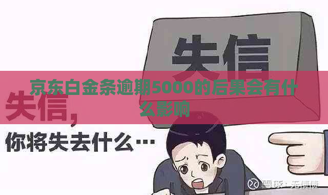 京东白金条逾期5000的后果会有什么影响