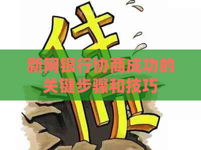 新网银行协商成功的关键步骤和技巧