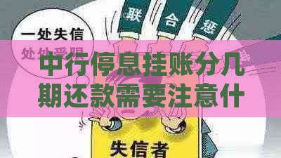 中行停息挂账分几期还款需要注意什么