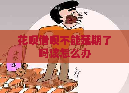 花呗借呗不能延期了吗该怎么办