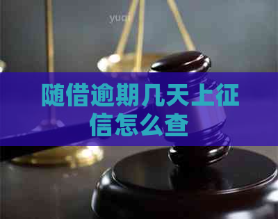 随借逾期几天上怎么查