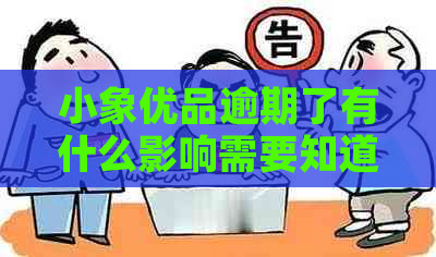 小象优品逾期了有什么影响需要知道