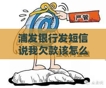 浦发银行发短信说我欠款该怎么处理