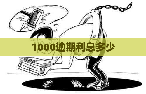 1000逾期利息多少