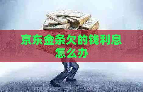 京东金条欠的钱利息怎么办