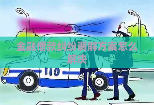 金融借款纠纷调解方案怎么解决