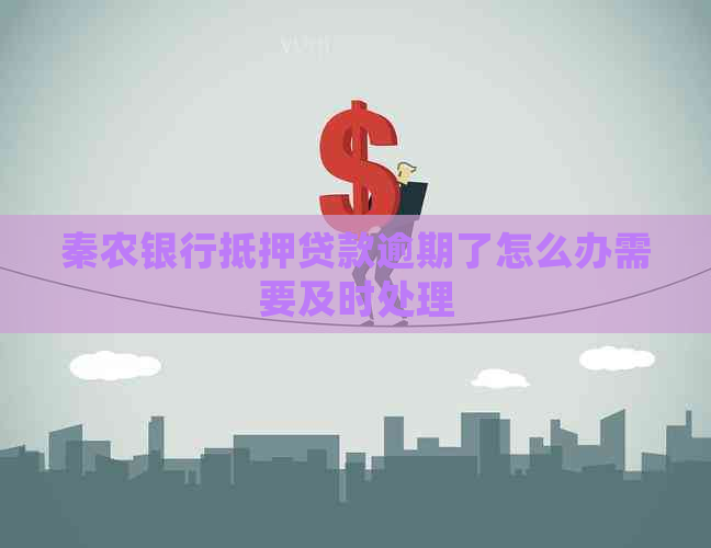 秦农银行抵押贷款逾期了怎么办需要及时处理