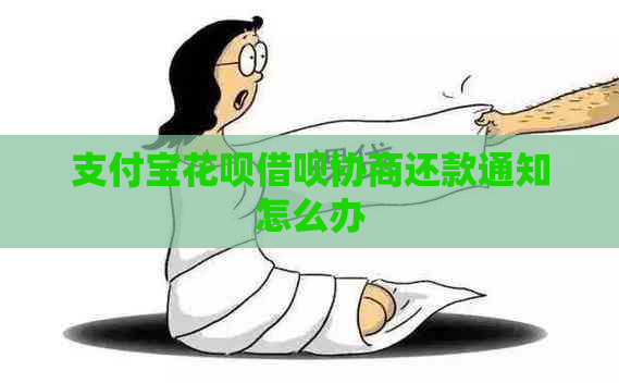 支付宝花呗借呗协商还款通知怎么办