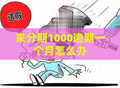 来分期1000逾期一个月怎么办