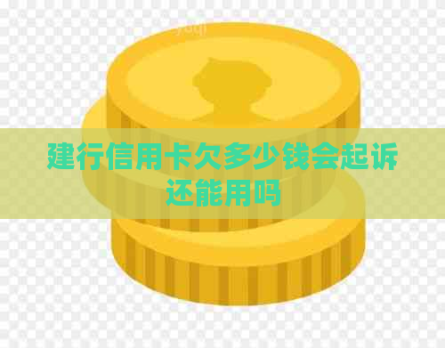 建行信用卡欠多少钱会起诉还能用吗