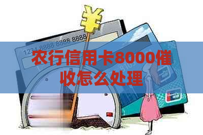 农行信用卡8000怎么处理