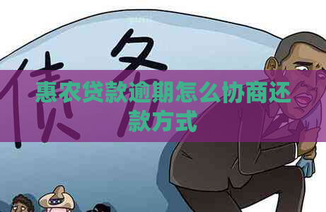 惠农贷款逾期怎么协商还款方式