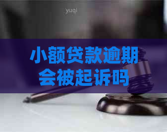 小额贷款逾期会被起诉吗