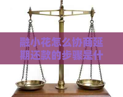 融小花怎么协商延期还款的步骤是什么