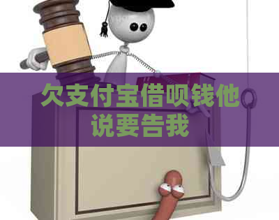 欠支付宝借呗钱他说要告我