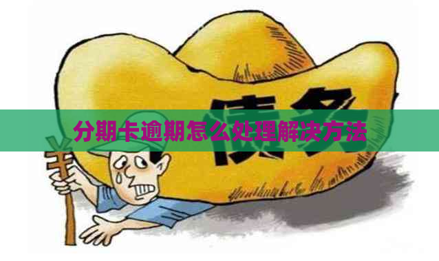 分期卡逾期怎么处理解决方法