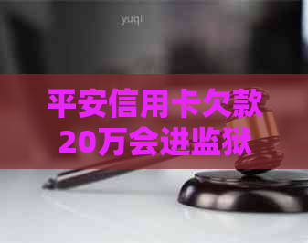 平安信用卡欠款20万会进监狱吗