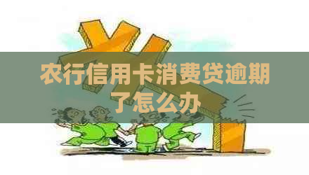 农行信用卡消费贷逾期了怎么办