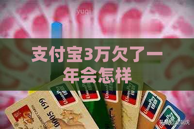 支付宝3万欠了一年会怎样