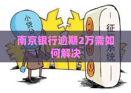 南京银行逾期2万需如何解决