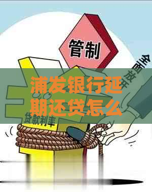 浦发银行延期还贷怎么操作