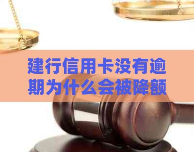 建行信用卡没有逾期为什么会被降额