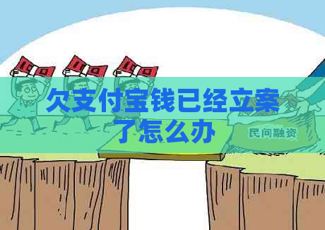 欠支付宝钱已经立案了怎么办