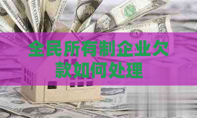 全民所有制企业欠款如何处理