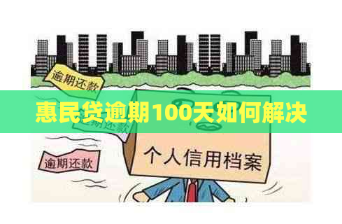 惠民贷逾期100天如何解决