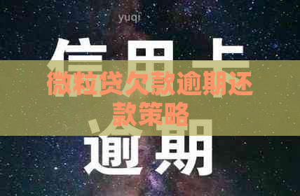 微粒贷欠款逾期还款策略