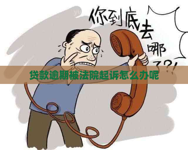 贷款逾期被法院起诉怎么办呢