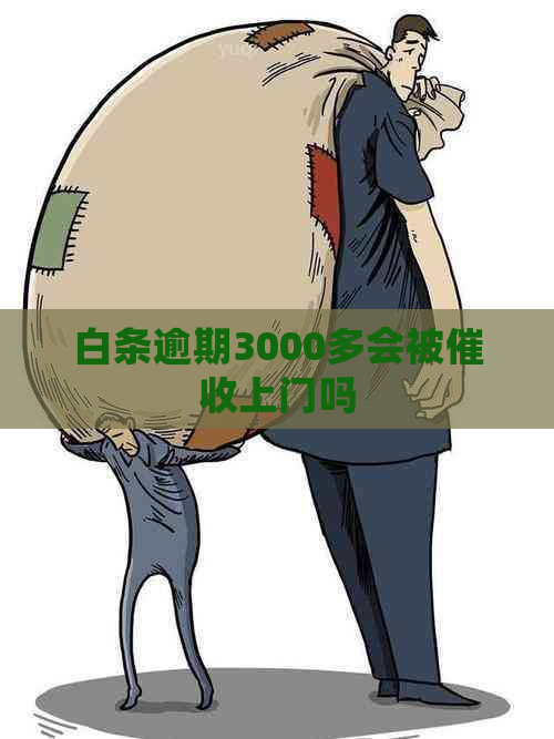 白条逾期3000多会被上门吗