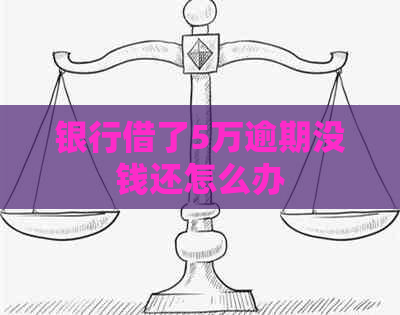 银行借了5万逾期没钱还怎么办